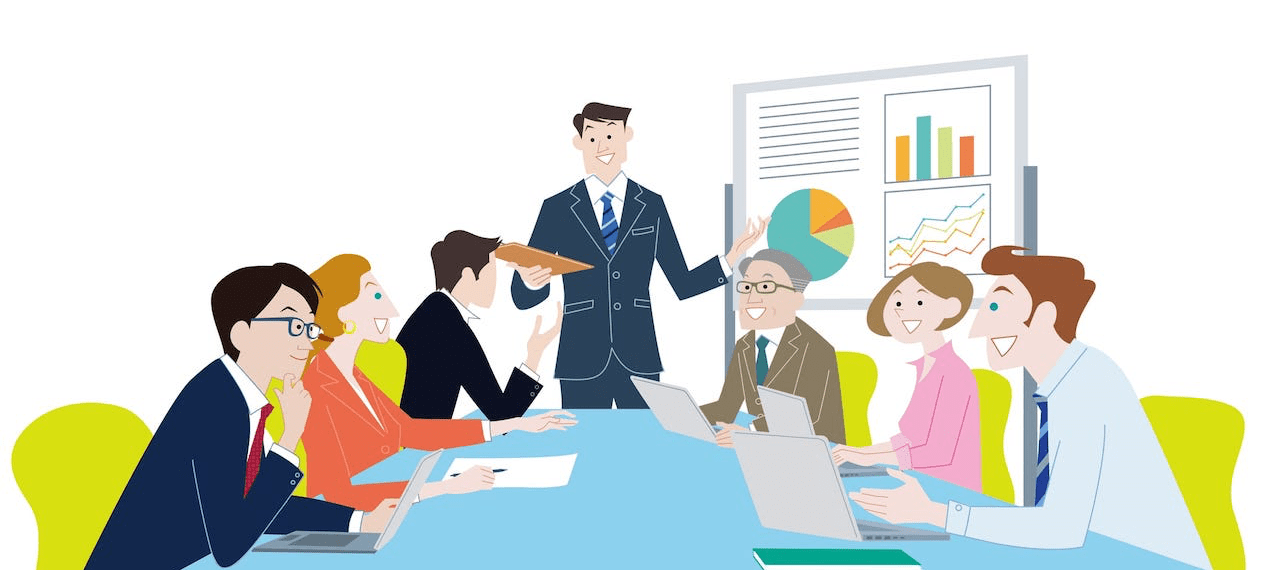 定期的なカンファレンスによって担当者間での業務遂行状況のチェックと円滑化を図る